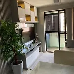 Flat Mobiliado Na Beira Mar No Blue Tree Apartamento